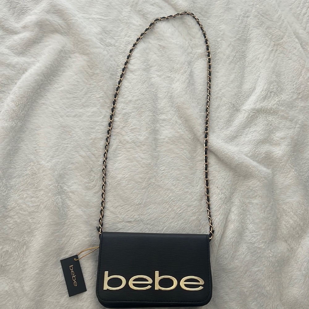 Bebe black cross body bag